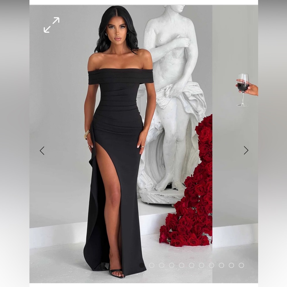 Babyboo Joyce Off the Shoulder Maxi Dress